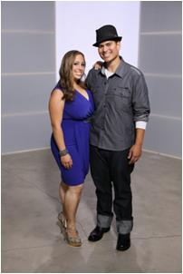 Dawn Pino and Adam Frequez  appear in the finale of "Shedding for the Wedding" (By: cwtv.com)
